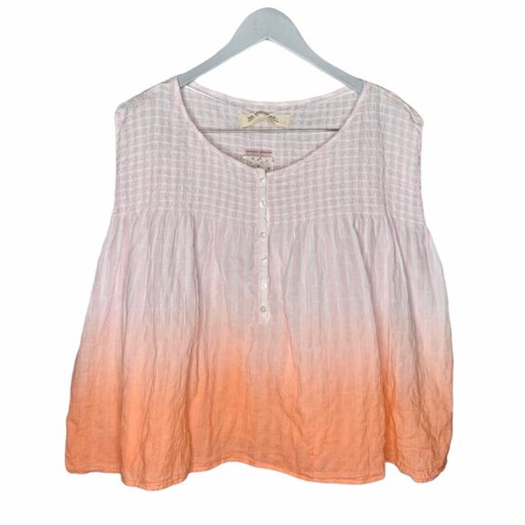 Free People Tops - NWT We the Free Pink Combo Seer Sucker Ombré Tank Size Medium